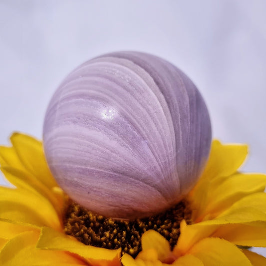 Silky Purple Fluorite Sphere