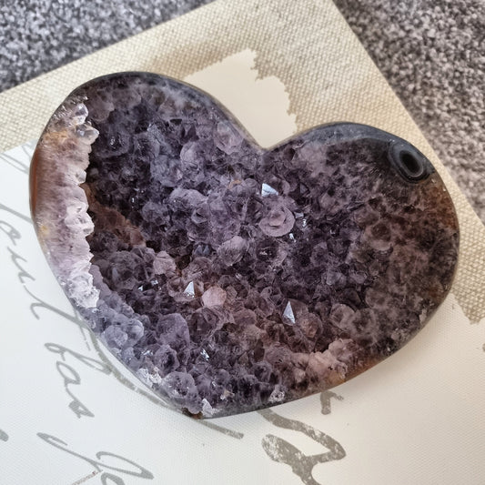 Dark Amethyst heart