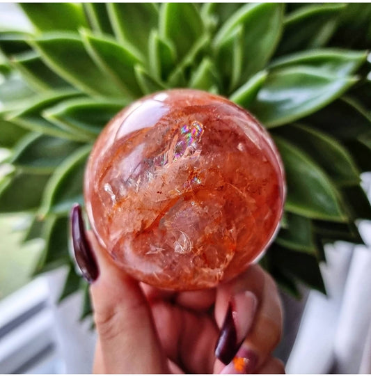 Fire Quartz Sphere