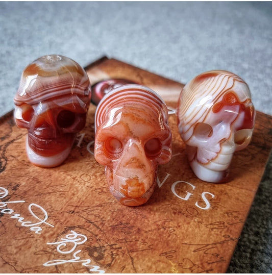 Mini Carnelian Skull