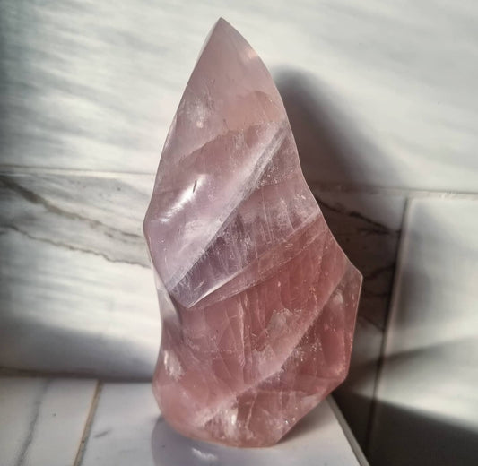 Lavendar Rose Quartz Flame