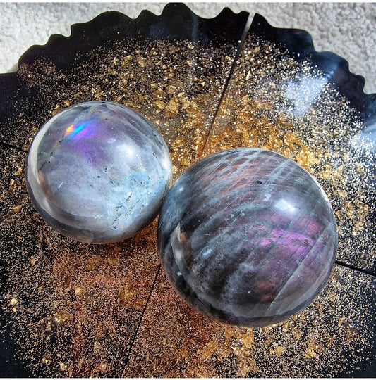 Labradorite Sphere Purple
