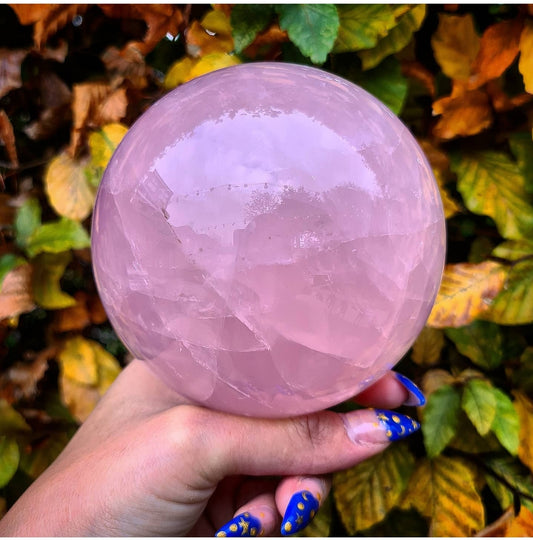 Large Rose Quartz Sphere