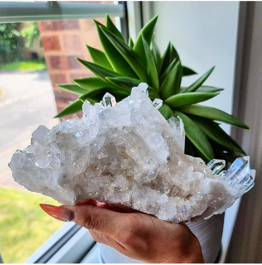 Large Clear Quartz Cluster