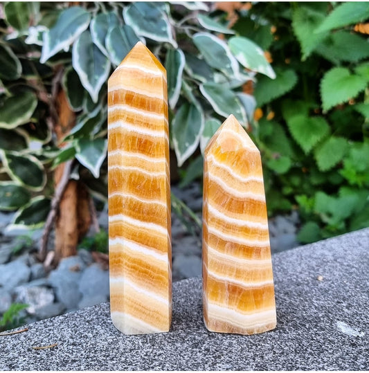 Orange Calcite Tower