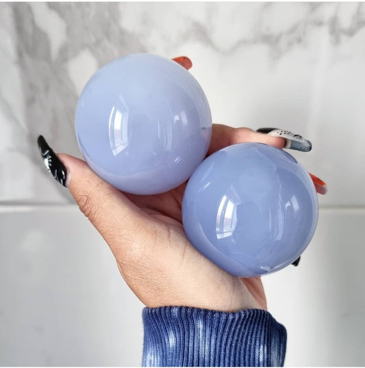 Blue Chalcedony Sphere